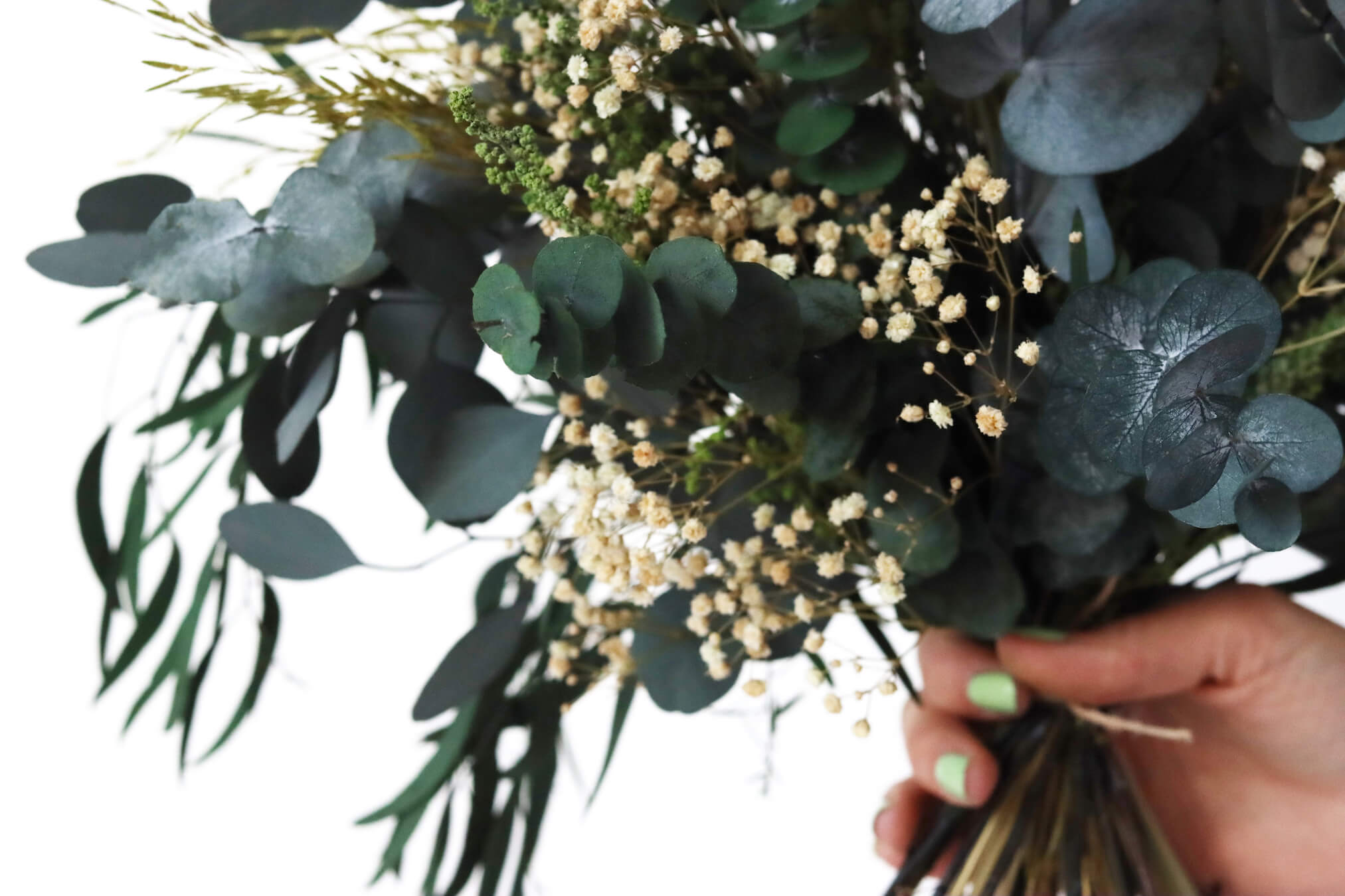 Stems Natural Dry Flowers Eucalyptus Daisy Decorative Dried Flowers Mini  Floral Crafts Bouquet for Wedding